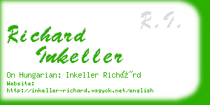 richard inkeller business card